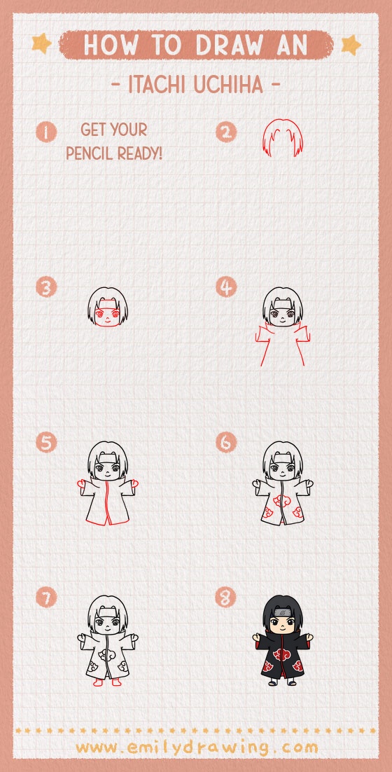 how to draw an itachi uchiha pinterest pin